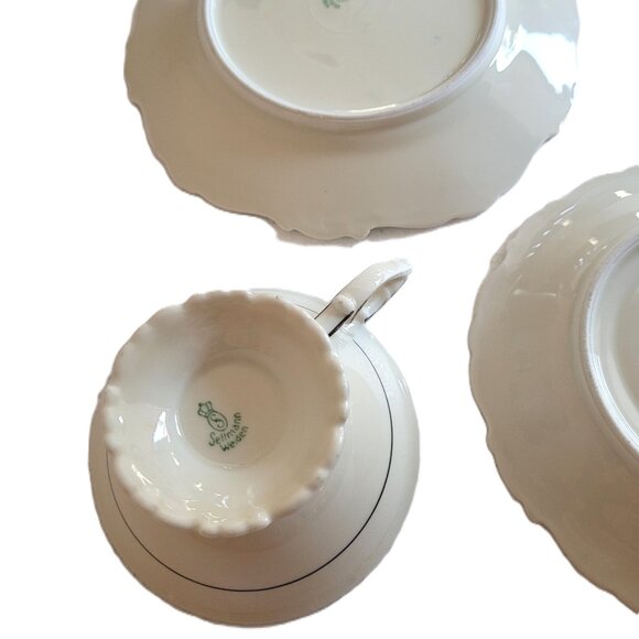 Seltmann Weiden Cup Saucer Plate Set 1924-1946 Mark - Picture 4 of 15